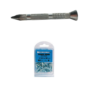 Pointe béton 3,5x50mm TF striée - 80g